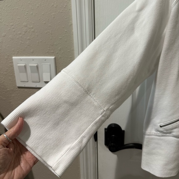 Coldwater Creek White Cotton Loungewear Jacket - Picture 4 of 7